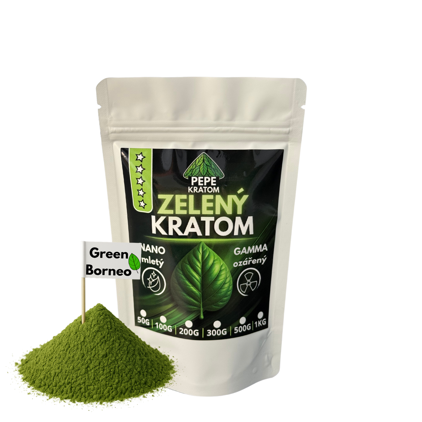 Zelený kratom - Green Borneo