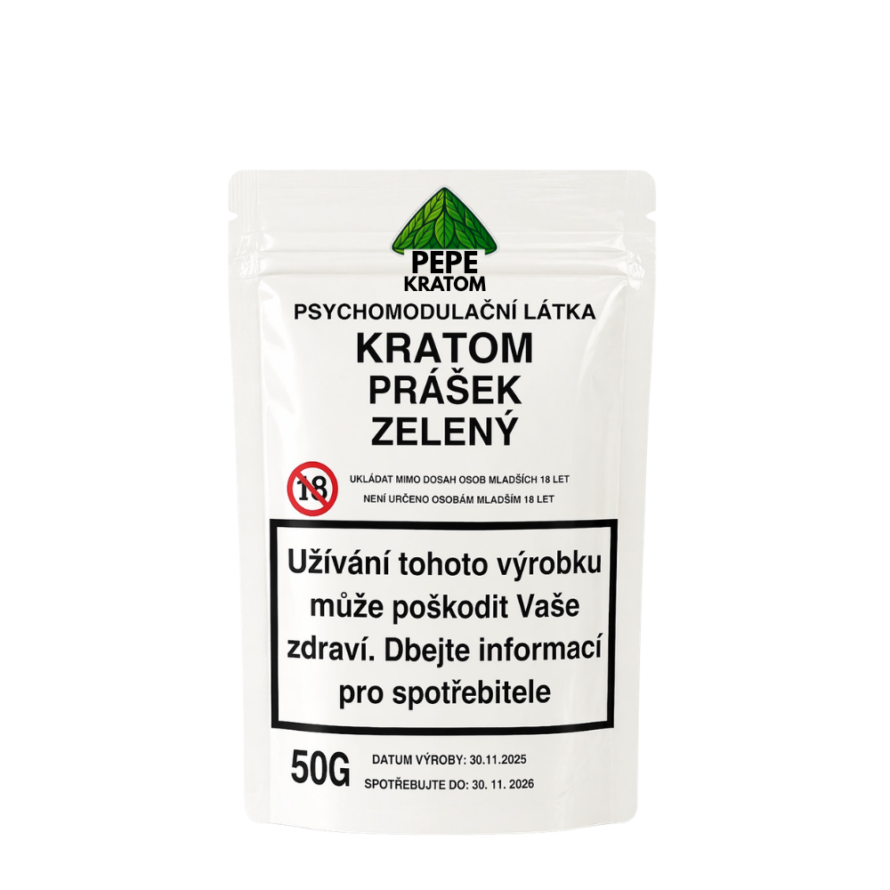 Kratom prášek - ZELENÝ 50G