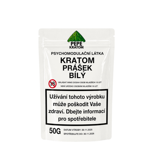 Kratom prášek - BÍLÝ 50G