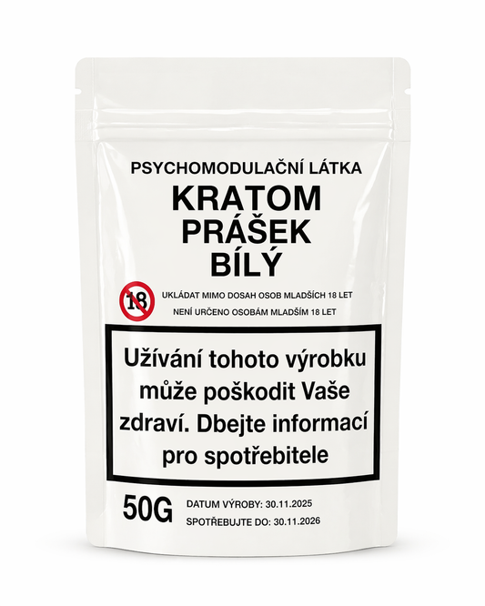 Kratom prášek - BÍLÝ 50G