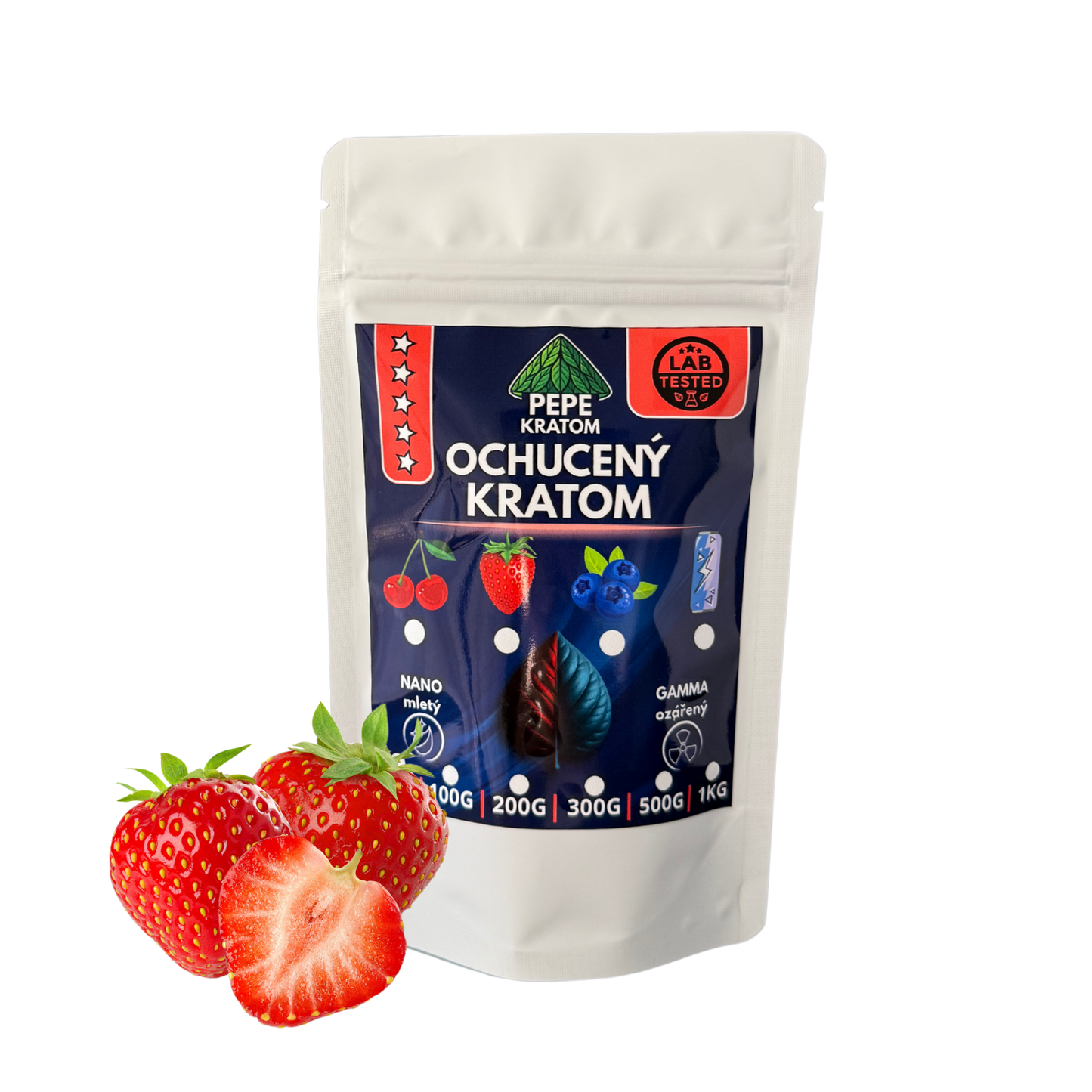 Ochucený kratom - Jahoda