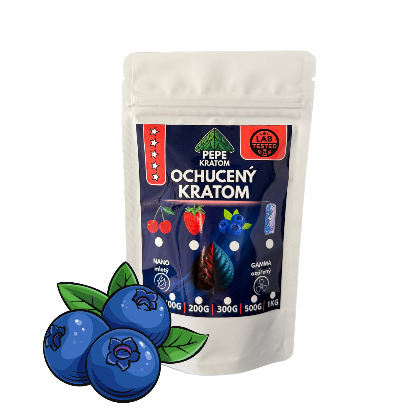 Ochucený kratom - Borůvka
